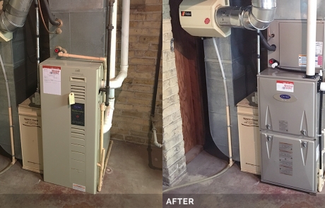 Before & After - Furnace Replacement